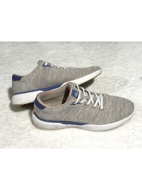size 10 mens Peter Millar Glide v3 beige Sneakers no tie elastic lace Lightweigh